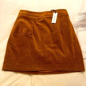 Corduroy mini skirt